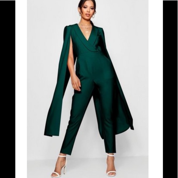 Nicole Cape Woven Tailored Jumpsuit
